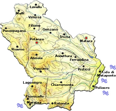 cartina Basilicata