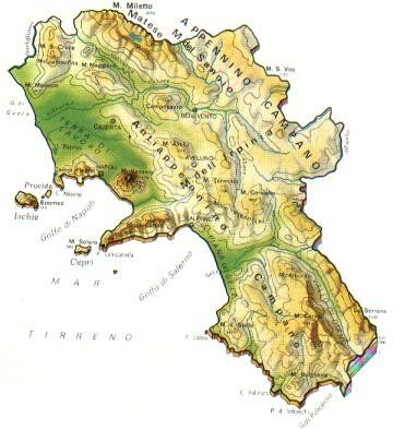 cartina Campania
