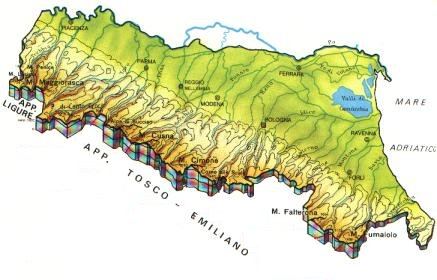 cartina Emilia Romagna
