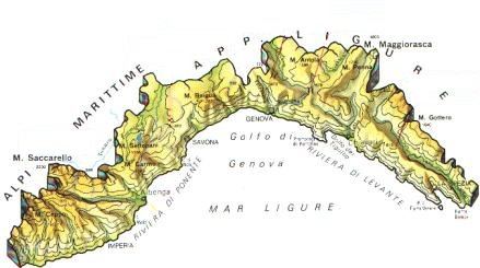 cartina Liguria