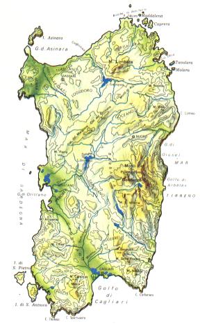 cartina Sardegna